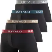 Buffalo Boxers gris / pétrole / rouge foncé / noir