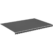 vidaXL Toile de store anthracite 5x3,5 m