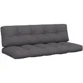 vidaXL Coussins de palette lot de 2 anthracite tissu
