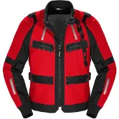 Spidi Veste textile pour moto Enduro Pro, noir/rouge, 2XL