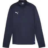 Puma T-Shirt fonctionnel 'TeamGoal' bleu marine / blanc