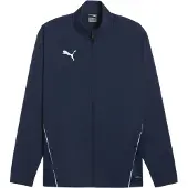 Puma Veste de sport 'TeamGoal' bleu foncé / blanc