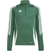 Adidas Tiro24 Half Zip Sweatshirt Vert 9-10 Years Enfants