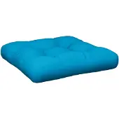 vidaXL Coussin de palette bleu 50x50x12 cm tissu