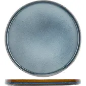 Cosy & Trendy Lot De 4 Assiettes Plates En Porcelaine, Bleu, D27,5 Cm
