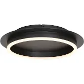 Steinhauer Plafonnier Ringlux 3655ZW, luminaire noir Ø 32 cm à lumière LED chaude, en métal et plastique, design tendance, marque