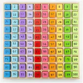 Bigjigs Blocs de chiffres en bois dans une boîte, 100dlg.