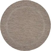 Ayyildiz Hali Ayyildiz | Tapis d'extérieur Relax - 120 cm x 120 cm - Marron - Élégant et Durable - Résistant aux Intempéries