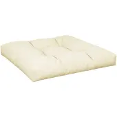 vidaXL Coussin de palette crème 70x70x12 cm tissu