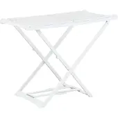 vidaXL Séchoir à linge pliable blanc plastique