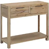 vidaXL Table console 82x33x73 cm Bois d'acacia massif