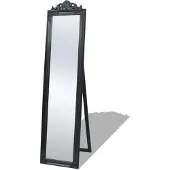 vidaXL Miroir sur pied style baroque 160x40 cm noir