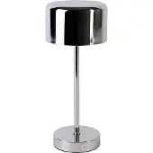 TRIO Lampe de table LED rechargeable Jeff chromée 1 W, blanc chaud, 120 lm, métal, dimensions : 30 x 12,6 x 12,6 cm, IP20, RL