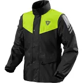 REV'IT! Veste de pluie pour moto Revit Nitric 4 H2O, noir/jaune, 2XL