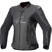 Alpinestars Stella GP Plus R V4 Femme Veste en cuir (IT40) Noir/Blanc 36