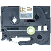 Brother TZe-RL54 ruban 24 mm (d'origine) - or sur bleu clair