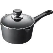 Scanpan Casserole à manche CLASSIC Ø 18 cm avec couvercle - induction, Poêle + casserole, Noir