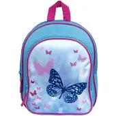 Scooli Sac à dos pour enfants Papillons avec poche frontale - sac d'école coloré