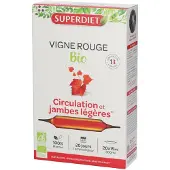 SuperDiet VIGNE ROUGE BIO - 20 ampoules de 15ml 20 pc(s) Ampoule(S) Buvable(S)