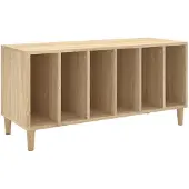 vidaXL Armoire à plateaux Chêne Sonoma 100x38x48 cm Matériau dérivé du bois