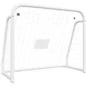 Super Merchant But de football avec filet Blanc 125x96x60 cm Acier & Polyester