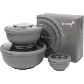 Amuse Set de saladiers Life, Lunch box, Gris