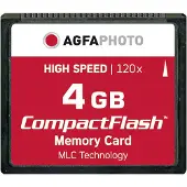 Agfa Compact Flash 4gb High Speed 120x Mlc Memory Card Noir