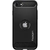 Spigen Coque Rugged Armor pour l'Apple iPhone SE (2022 / 2020) - Noir