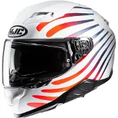 HJC F71 Zen Blanc Bleu Casque Intégral Taille M