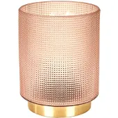 Home Deco Factory Lampe - - Verre Embossé - Rose