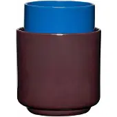 Hubsch Pots de fleurs/vases Deux Pots violet/bleu