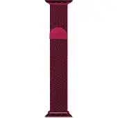 EPICO Apple Watch 42/44/45 mm - boucle milanaise, Rouge (20 mm, Acier inoxydable), Sangles de montre, Rouge