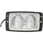 Hella 1GB 996 080-011 Projecteur de travail halogène - double faisceau - 12/24V - à encastrer - éclairage du sol - câble : 250mm - fiche : extrémités de câble ouvertes