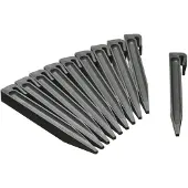 Nature Piquets Pour Bordures De Jardin - - Ancres En Polypropylene Gris - Lot De 10