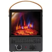 MPM Cheminée électrique Chauffage électrique MEK-02 1500W