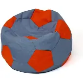 Big Buy Cooking Sac Pouf - Go Gift - Soccer Sako - Gris-Rouge - 80 Cm - Intérieur