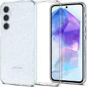 Spigen Coque Liquid Crystal pour Samsung Galaxy A55 - Glitter Crystal Quartz