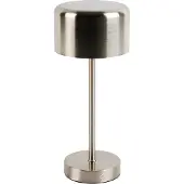 Reality Leuchten - Moderne tafellamp staal oplaadbaar - Poppie Touch-funktion Dimmer I Dimmbar I Wohnzimmer I Schlafzimmer - Stahl Rund - I (nicht austaustauschbare) LED