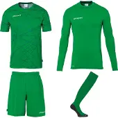 Uhlsport Prediction Bundle Jeu de maillots de gardien de but enfants - Vert / Blanc