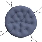 vidaXL Coussin rond bleu marine Ø 100x11 cm tissu oxford