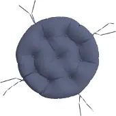 vidaXL Coussin rond bleu marine Ø 60x11 cm tissu oxford