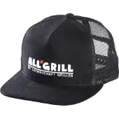 All'Grill Casquette Trucker noire, Noir