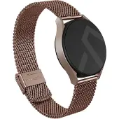 Burga Elegantes Metallgewebe-Uhrenarmband - 22 mm, Or
