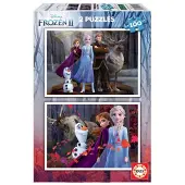 Educa Borras - Puzzle Disney Frozen 2, 2 zestawy po 100 elementów, premium