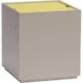 Hubsch Table d'appoint/boîte de rangement Vault gris/jaune