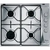 Whirlpool AKM 268/IX Acier inoxydable Intégré Gaz 4 zone(s)