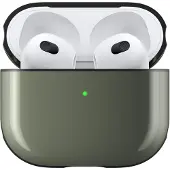 Nomad Sport Coque AirPods 3 – Corps brillant avec une prise en main confortable – Tuyau lumineux intégré pour l'indicateur de charge LED – Compatible avec la charge Qi et MagSafe - Vert