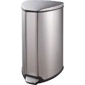 EKO - Grace Poubelle à pédale 15 litres - Acier inoxydable Plastique - Acier inoxydable mat
