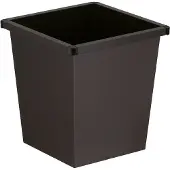 Huismerk Corbeille à papier, tôle d'acier, Poubelle, Noir