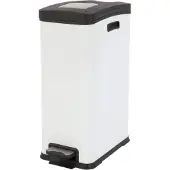 EKO - Rejoice Poubelle à pédale 30 litres - Steel Plastic - Blanc